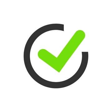 Free Flat Design Check Tick Mark Clipart to Edit Online