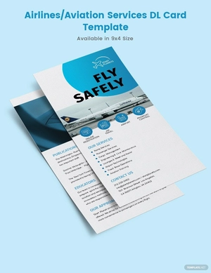 Airlines/Aviation Services DL Card Template