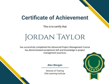 Free Elegant Certificate Template to Edit Online
