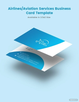 Airlines/Aviation Services Business Card Template