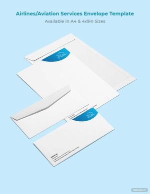 Airlines/Aviation Services Envelope Template Airlines/Aviation Services Envelope Template