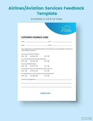 Airlines/Aviation Services Feedback Form Template Airlines/Aviation Services Feedback Form Template