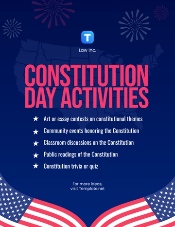 Free Constitution Day Activities Template to Edit Online