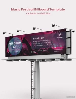 Music Festival Billboard Template