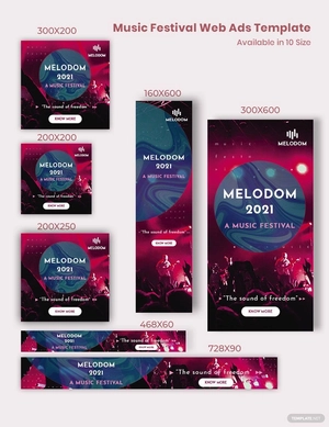 Music Festival Web Ads Template