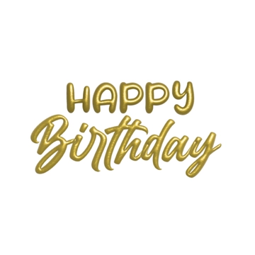 Free Happy Birthday Text Clipart to Edit Online