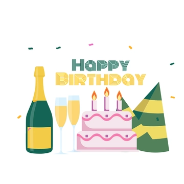 Free Happy Birthday Party Clipart to Edit Online
