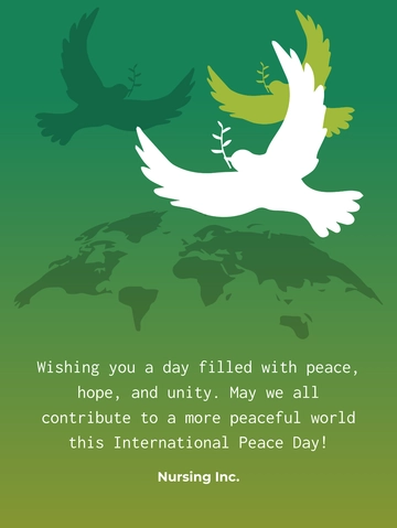 Free International Peace Day Template to Edit Online