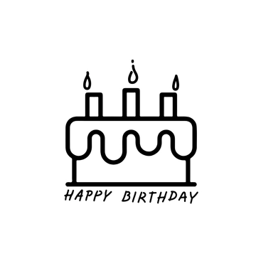 Free Hand-Drawn Happy Birthday Clipart to Edit Online