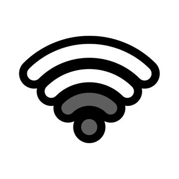 Free Black & White WiFi Clipart to Edit Online