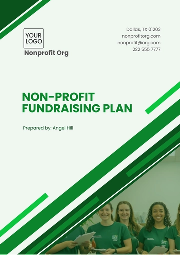 Free Non-Profit Fundraising Plan Template to Edit Online