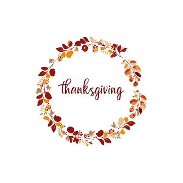 Free Thanksgiving Antumn Wreath Clipart to Edit Online