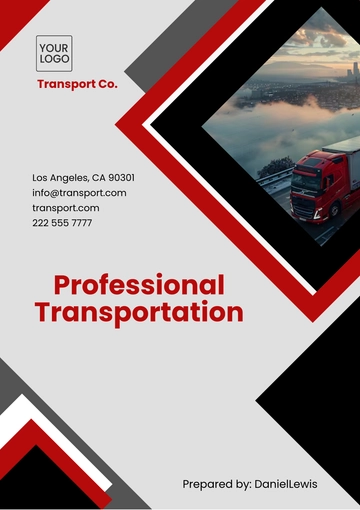 Free Transport Health %26 Safety Policy Template to Edit Online