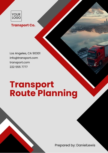 Free Transport Route Planning Template to Edit Online