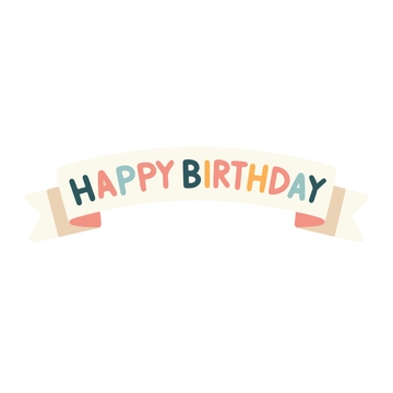 Free Happy Birthday Banner Clipart to Edit Online