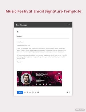 Music Festival Email Signature Template Music Festival Email Signature Template