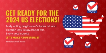 Free US Elections X Post Template to Edit Online