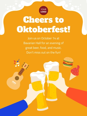 Free Oktoberfest Social Media Post Template to Edit Online
