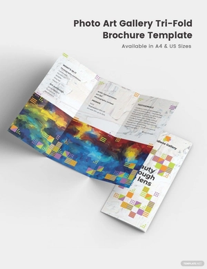 Photo Art Gallery Tri-Fold Brochure Template