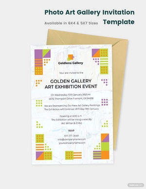 Photo Art Gallery Invitation Template
