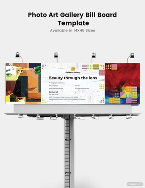Photo Art Gallery Billboard Template