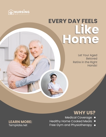Free Nursing Home Flyer Template to Edit Online