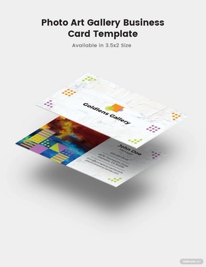 Photo Art Gallery Business Card Template