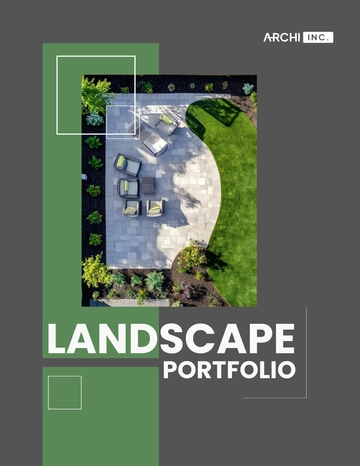 Free Architecture Landscape Portfolio Template to Edit Online