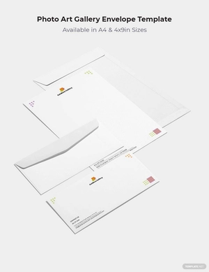 Photo Art Gallery Envelope Template