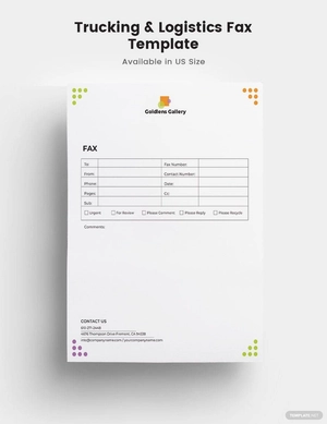 Photo Art Gallery Fax Paper Template