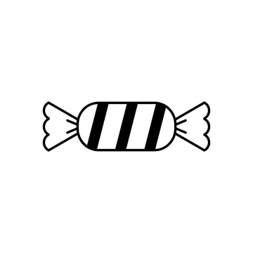 Free Black & White Candy Clipart to Edit Online
