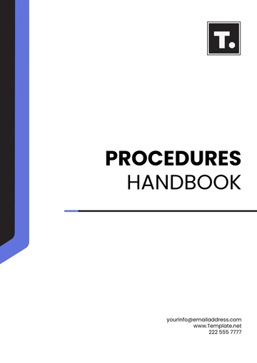 Free Procedures Handbook Template to Edit Online | Template.net