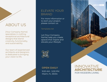 Free Architecture Marketing Brochure Template to Edit Online