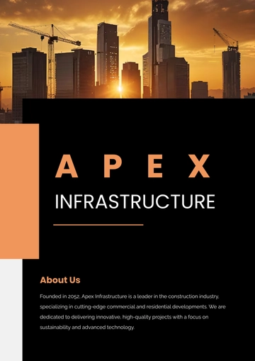 Free Construction Company Business Profile Template to Edit Online
