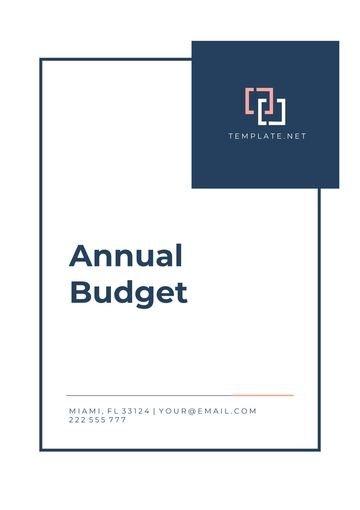 Free Annual Budget Template to Edit Online