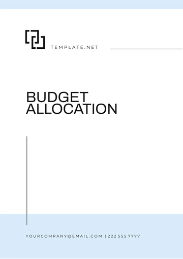 Free Budget Allocation Template to Edit Online