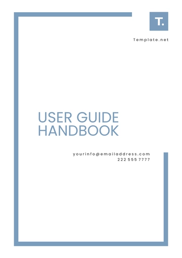 Free User Guide Handbook Template to Edit Online