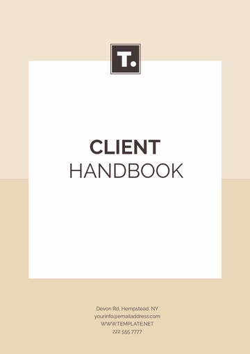 Free Professional Client Handbook Template to Edit Online | Template.net
