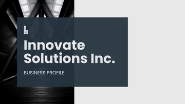 Free Business Profile Presentation Template to Edit Online