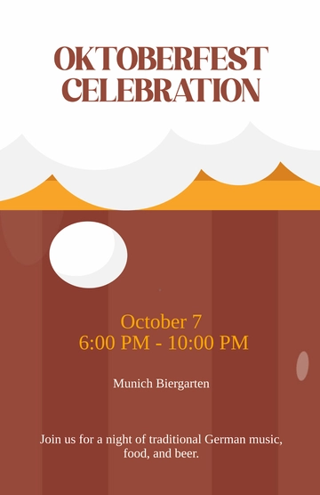 Free Oktoberfest Poster Template to Edit Online