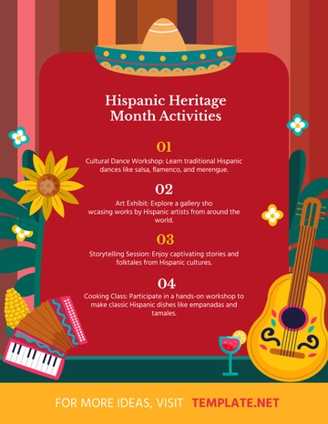 Free Hispanic Heritage Month Activities Template to Edit Online