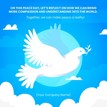 Free Peace Day Template to Edit Online