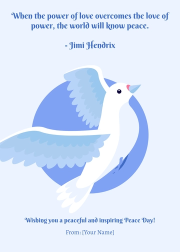Free Peace Template to Edit Online