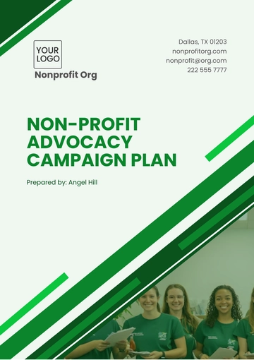 Free Non-Profit Advocacy Campaign Plan Template to Edit Online