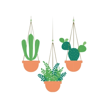 Free Hanging Indoor Plants Clipart to Edit Online