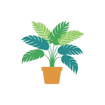 Free Potted Indoor Plant Clipart to Edit Online