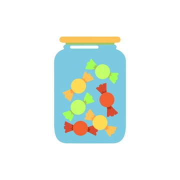 Free Candy Jar Clipart to Edit Online