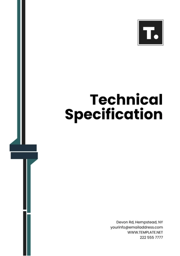 Free Technical Specification Template to Edit Online