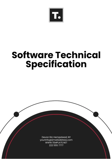 Free Software Technical Specification Template to Edit Online