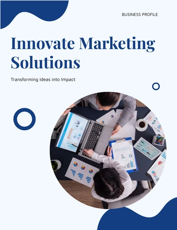 Free Marketing Business Profile Template to Edit Online